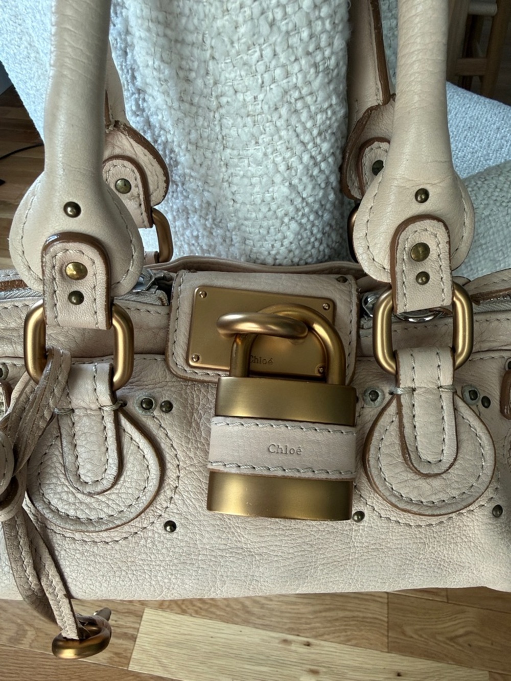 Vintage Chloe Light Pink Mini Leather Paddington - Picture 5 of 14